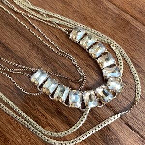 ALDO multilayer necklace in gold